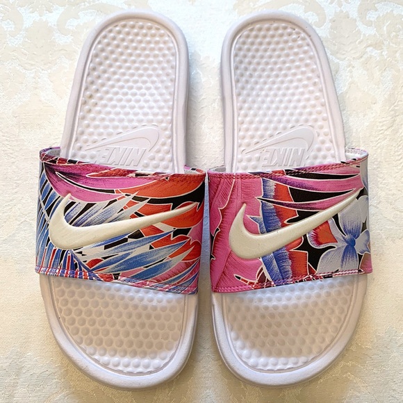 Nike Shoes - Nike | Benassi JDI Floral Tropical Slide Sandals